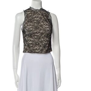 Alice +Olivia crop lace NWT